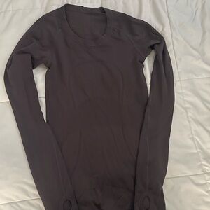 lululemon athletica Dark Purple Long Sleeve Top